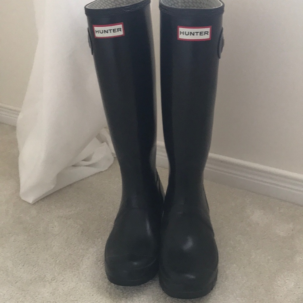 Original Gloss Tall Black Hunter Rainboots